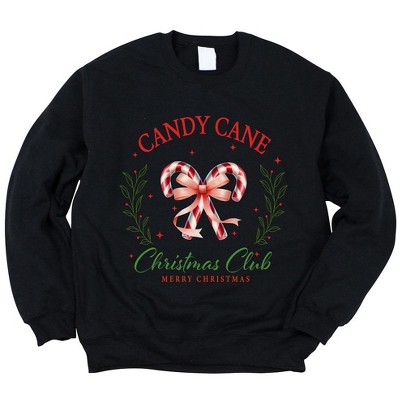 Simply Sage Market Women's Graphic Sweatshirt Candy Cane Christmas Club