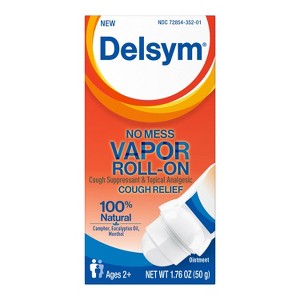 Delsym No Mess Vapor Roll On - 1.76oz - 1 of 4