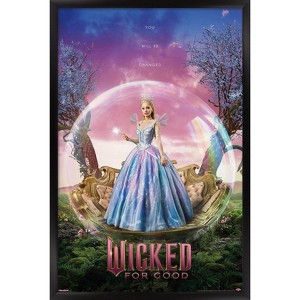 Trends International Wicked: For Good (2025) - Glinda Upland "W" Diptych One Sheet Framed Wall Poster Prints - 1 of 4