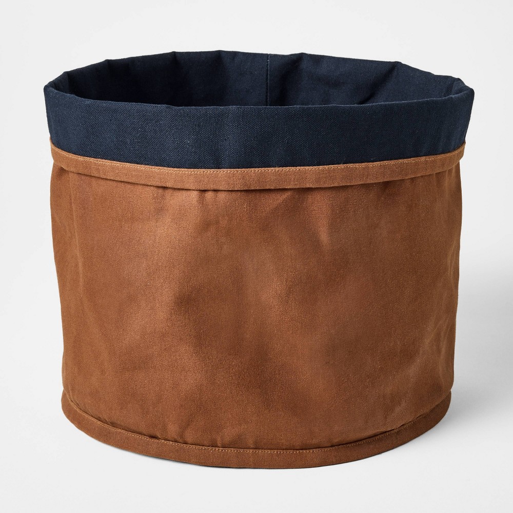 Photos - Other Decoration Small Solid Canvas Storage Basket - Threshold™ designed with Studio McGee