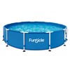 Funsicle 36 Inch SureStep 3 Stair Swimming Pool Ladder with 12' x 30" QuickSet Inflatable Ring Top Outdoor Above Ground Pool and Pump - 3 of 4