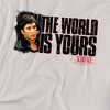 Scarface The World Is Yours Kids T Shirt For Youth, Silver - 3 of 4