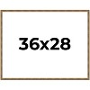 PosterPalooza | Textured Gold Picture Frame - UV Acrylic, Backing Board, Hanging Hardware Included - 3 of 4