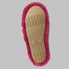 Isotoner Women's Shay Faux Fur Slip-on Slippers - Berry Pink - 4 of 4