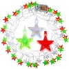 SCS Direct Stars 10ft String Light 3 Pack (Red, Green, White) 60 Total LED Fairy Lights- Waterproof Battery Pack- Indoor/Outdoor Decorations - 2 of 4