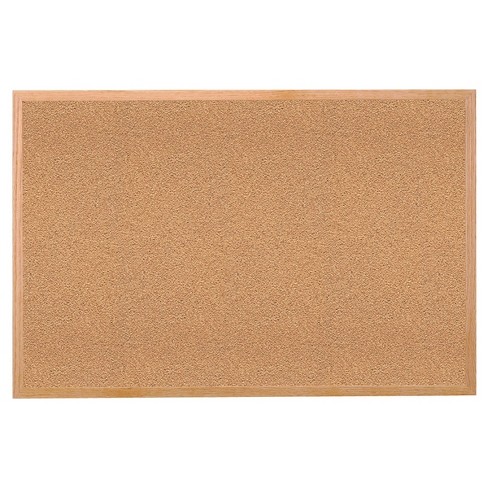 2' X 3' Natural Cork Bulletin Board With Wood Frame - Ghent : Target