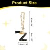 Unique Bargains Resin Lightweight Decorative Tassel Keychain Handle Charm Black with Gold Foil 1 Pc - 2 of 4