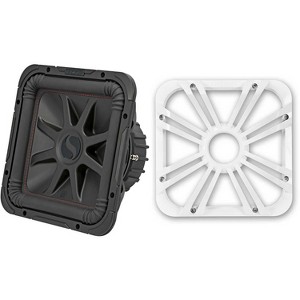 Kicker 45L7R122 L7R 12-Inch (30cm) Subwoofer, Dual Voice Coil, 2-Ohm w/ White LED Grill - 1 of 4