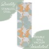 Elanze Designs Splatter Pattern Orange Sage 20 ounce Stainless Steel Travel Tumbler - 3 of 4