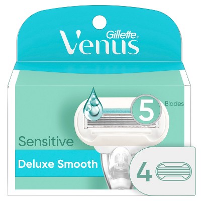 Venus Deluxe Smooth Sensitive Women's Razor Blade Refills - 4ct