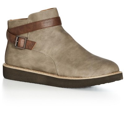 Women's Wide Fit Valentina Ankle Boot - Gray | Cloudwalkers : Target