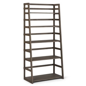 Normandy Ladder Shelf Bookcase Gray - Wyndenhall