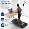 SereneLife Folding Motorized Treadmill - 2.5 HP Electric Walking Pad with Bluetooth, LCD Display & Remote Control (SLFOLD30.7) - 3 of 4