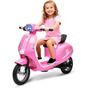 Kids Motorcycle 24V 350W Electric Ride-On, 14MPH Max, Waterproof Design, LED Lights & Rear Brake - Motorbike for Ages 8-14 - 1 of 4