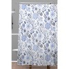 Deny Designs Floral 3 Shower Curtain Blue : Microfiber, Machine Washable, Non-Slip Backing - 2 of 4