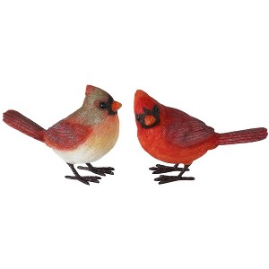 Small Cardinal Bird Figures – 4" (Set of 4) by Melrose - 1 of 3