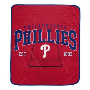 MLB Philadelphia Phillies Vintage Arch Block Ultra Soft Blanket - 1 of 1