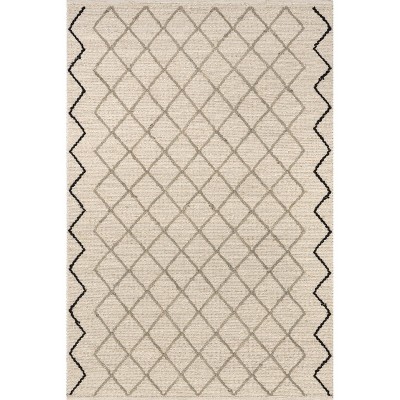 Nuloom Asa Trellis Seagrass and Jute Blend Indoor Area Rug