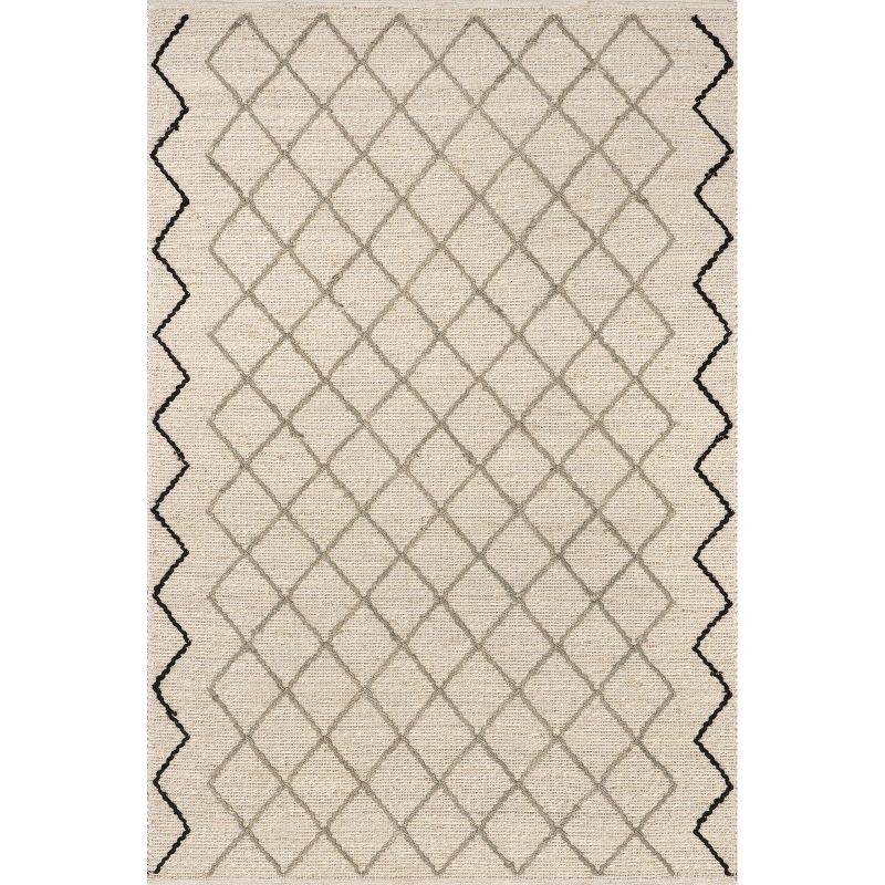 nuLOOM Asa Trellis Seagrass and Jute Blend Area Rug, 1 of 10
