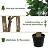 Cesicia 7.2FT Tall Artificial Silk Tree, Large Faux Greenery Plant with Lifelike Leaves for Home Office Decoration, 1pc/set - 4 of 4