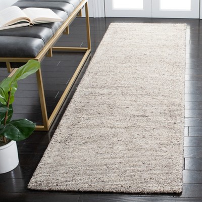 Himalaya Taupe Hand Tufted Wool and Viscose Runner Rug