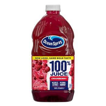 Ocean Spray 100% Juice Cranberry Blend – 64 fl oz Bottle