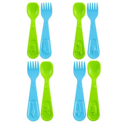 8 Piece Kids Forks And Spoons Set 
