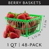 Cornucopia Brands Plastic Berry Baskets, Berry Boxes w/ Open-Weave Pattern, Ideal for Summer Picking & Crafts! - 3 of 4