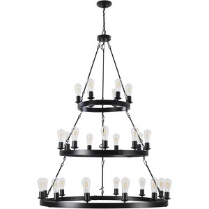 Coucheta Multi-Tier Chandelier Collection - Farmhouse Industrial Style Candle Lights for High Ceiling Living & Dining Rooms - 1 of 4