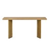 Console Table Entryway Narrow Skinny with Veneer, Rectangular Modern Sofa Table with Geometric Legs for Hallway or Living Room-The Pop Home - 4 of 4