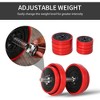Resenkos 44 lb All-in-One Adjustable Dumbbell System, Converts to Barbell for Full-Body Workouts - Red Wine - 3 of 4