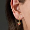 Ross-Simons 1.60 ct. t.w. Multicolored Sapphire Floral Drop Earrings With .10 ct. t.w. Diamonds in 18kt Gold Over Sterling - 3 of 4