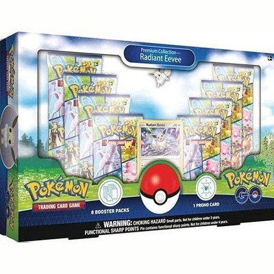 Pokemon TCG GO Premium Collection: Radiant Eevee Box 8 Booster Packs + promos and More!