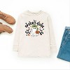 The Juniper Shop Spooky Dude Checkered Ghost Youth Long Sleeve Tee - M - Natural - 3 of 4