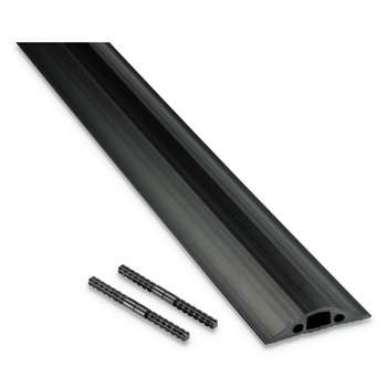 D-Line Medium-Duty Floor Cable Cover 2 5/8" Wide x 30 ft Long Black FC68B9M