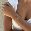 Adornia 14k Gold Plated Chain and Heart Bracelet Set - 2 of 4