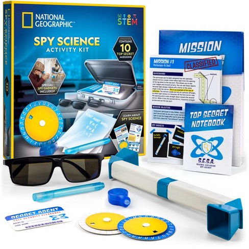 National Geographic Spy Science Kit - Kids Spy Detective Activity Set,  Complete With 10 Secret Spy Missions With Spy Gadgets For Kids And Spy Gear  : Target
