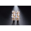 Stacy Drop Earrings for Women Clear Pear Round Clear CZ Gold Plated Ginger Lyne Collection - Clear - 2 of 4
