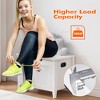 Whizmax Storage Bench - Entryway Shoe Bench with Seat Cushion & 2 Safety Hinges, Multi-Use Chest for Living Room, Bedroom, White - 4 of 4
