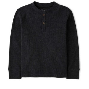 The Children's Place Boys Long Sleeve Thermal Henley Top - 1 of 2
