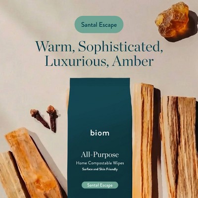 Biom Plant Based Refillable All Purpose Wipes Variety - 3pk/180ct