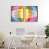 Stupell Industries Oblique Neon Flare 2pc Floating Frame Art Set - 2 of 4