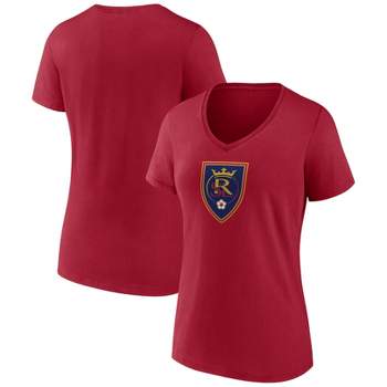 Women's 49ers V-Neck Primary Logo Short Sleeve