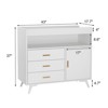 Baby Changing Table Dresser for Infants, 3-Drawer Changer Dresser with Removable Changing pad, Dresser with Changing Table Top, Dresser for Nursery - 2 of 4
