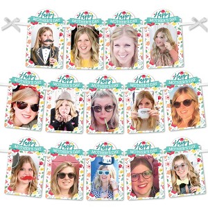Big Dot of Happiness Colorful Floral Happy Mother's Day - DIY We Love Mom Party Decor - Picture Display - Photo Banner - 1 of 4