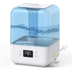 CHIVALZ 4.5L Humidifiers for Bedroom, Cool Mist Humidifiers for large room, Auto Shut-Off, White - 1 of 4