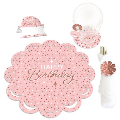 Buy Rose Gold Birthday Party Supplies Decorations Pink Gold Party