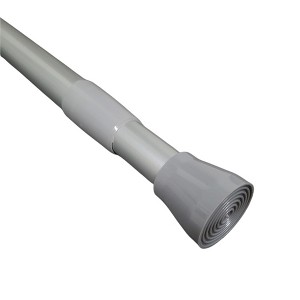 Evideco French Home Goods Extendable Tension Shower Curtain Rod, Available in 4 Colors and 2 Sizes - 1 of 4