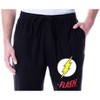 DC Comics Men's The Flash Classic Logo Loungewear Sleep Pajama Pants Black - 2 of 4