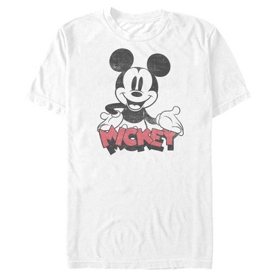 Men's Mickey & Friends Mickey Mouse Retro Logo T-shirt : Target